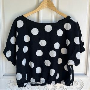 Tabitha Brown for Target linen/rayon bubble blouse.